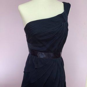 Royal Blue Off the Shoulder Dress with wrap